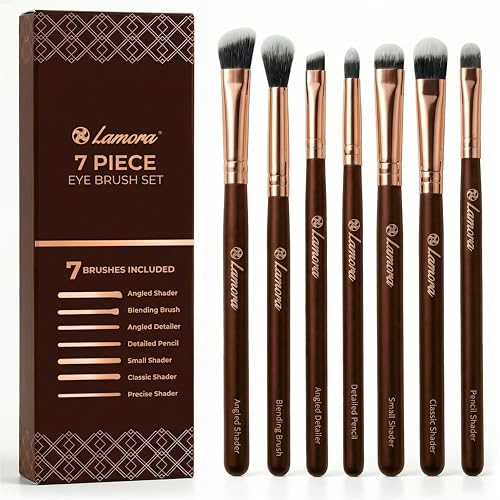 Augenpinsel Lidschattenpinsel Verblender Pinsel Set - Lidschatten Pinselset Makeup Eyeshadow Augen Pinsel Schminkpinsel Set - Ideal Zum Verblenden Von Lidschatten Puder Highlighter Concealer