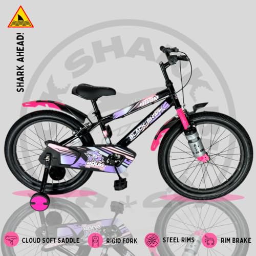 Image of BLACK SHARK Aqua Bikes for Kids Bike Brake | Bicycle for Boys & Girls | Frame | 90% Pre-Assembled |