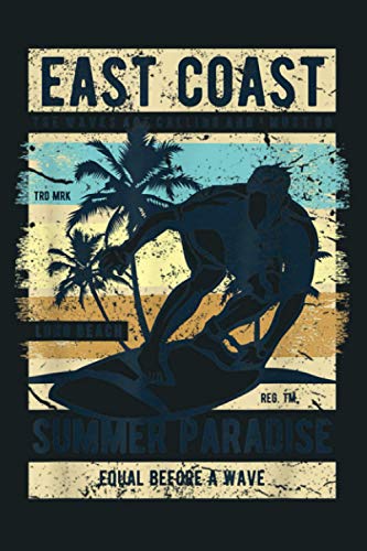 Surfer On The Board East Coast: Notebook Planner - 6x9 inch Daily Planner Journal, To Do List Notebook, Daily Organizer, 114 Pages