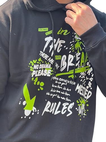 Image of GRITSTONES Men Full Sleeve Fleece Hoodie