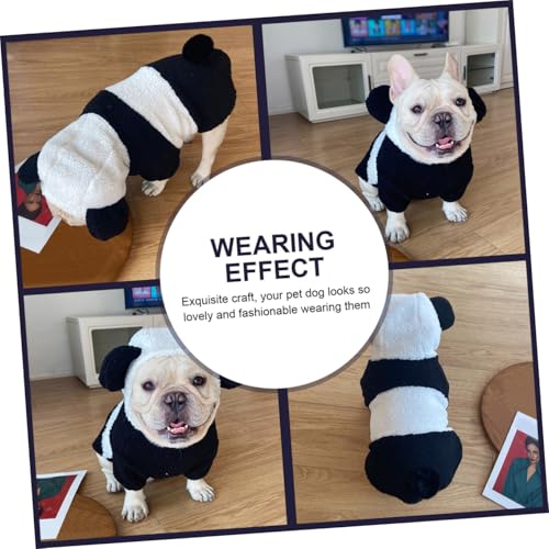 Disfraz de Panda para Perro Talla Mediana miniatura 4