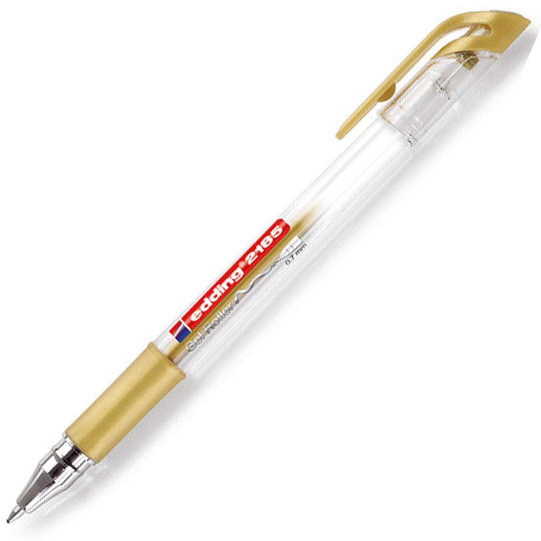 edding 2185 roller gel - oro - 1 rotulador - 0,7 mm - bolígrafo de gel para escribir, colorear o decorar bullet journals - rotulador de gel para mandalas