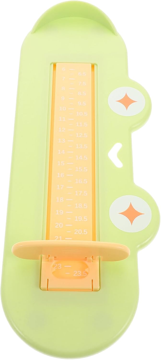 Foot Measuring Device and Feet Sizer Green Shoe Measurement Tool for Household Shoe Size Measuring Instrument