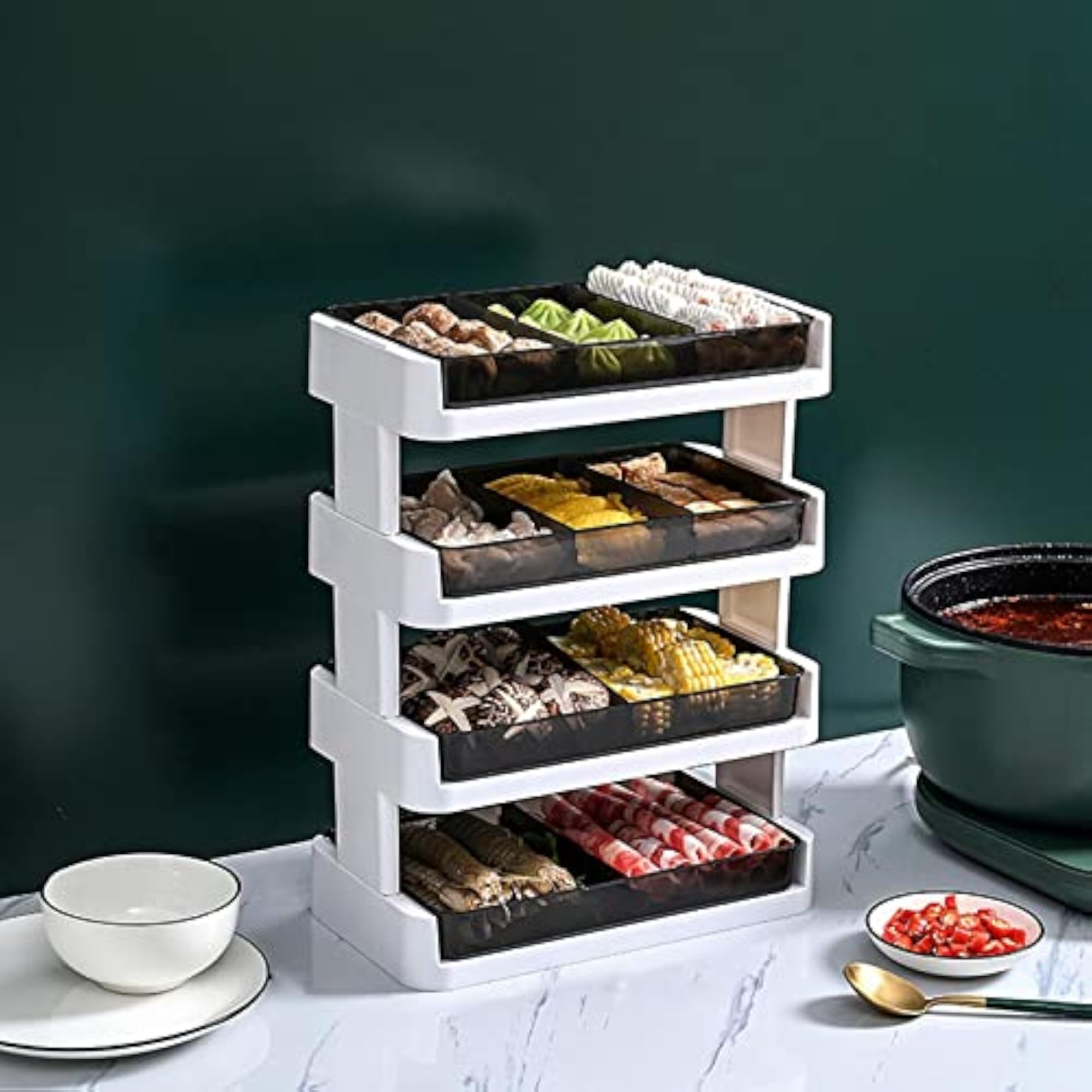 Multilayer Fruit Plate Kitchen Storage Rack for Parties