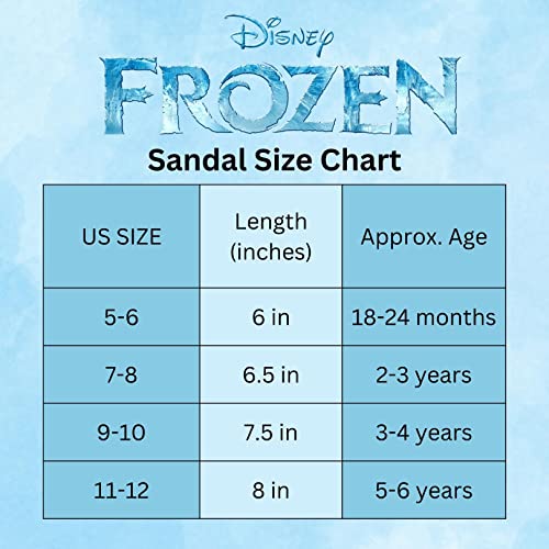 Disney Frozen Girls Slides- Summer Sandal Kids Water Pool Shoes - Anna Elsa Beach Backstrap Open Toe Outdoor Sport Athletic Character Slip-On Quick Dry Waterproof - Lilac (Size 5-6 Toddler) #TOP5