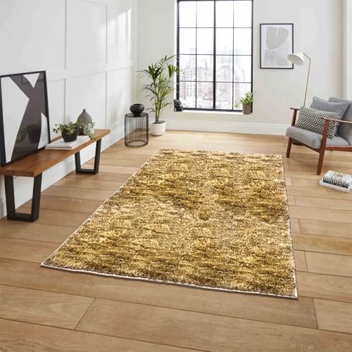 Image of Amazon Brand - Umi Hawai Microfiber Carpet Super Soft Non-Slip Washable Multipurpose Carpet Rug, Bedroom Floor for Home -Anti Gold, (3x5 Feet) Pack of 1