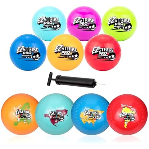 EZ STRIKE Rubber Playground Balls Hand Ball Kick Balls Cover