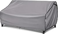 Vista 14 de Funda impermeable para sofá de exterior de 88W×40D×33H - Protector resistente para banco de patio de 3 plazas, se ajusta a muebles de 86-88 pulgadas