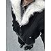 Uohuangjia Mens Winter Coats Fur Hood Y2k Full Zip Up Jacket Baggy Casual Thick Cotton Heavyweight Warm Coats with Hood (Black,Large)