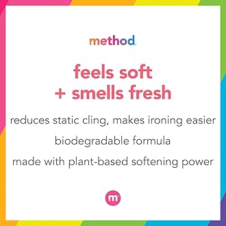 Method Fabric Softener; Ginger Mango; 53.5 Ounces; 45 Loads; 1 pack; Packaging May Vary