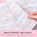 Cute Notepads Pink Bow Lined Notebook Journal, 4 Pcs A5(8.26x5.7inch) College Ruled Journaling Notebooks, Pretty Travel Journal for Women, Meeting Notebook for Work Study Diary 4