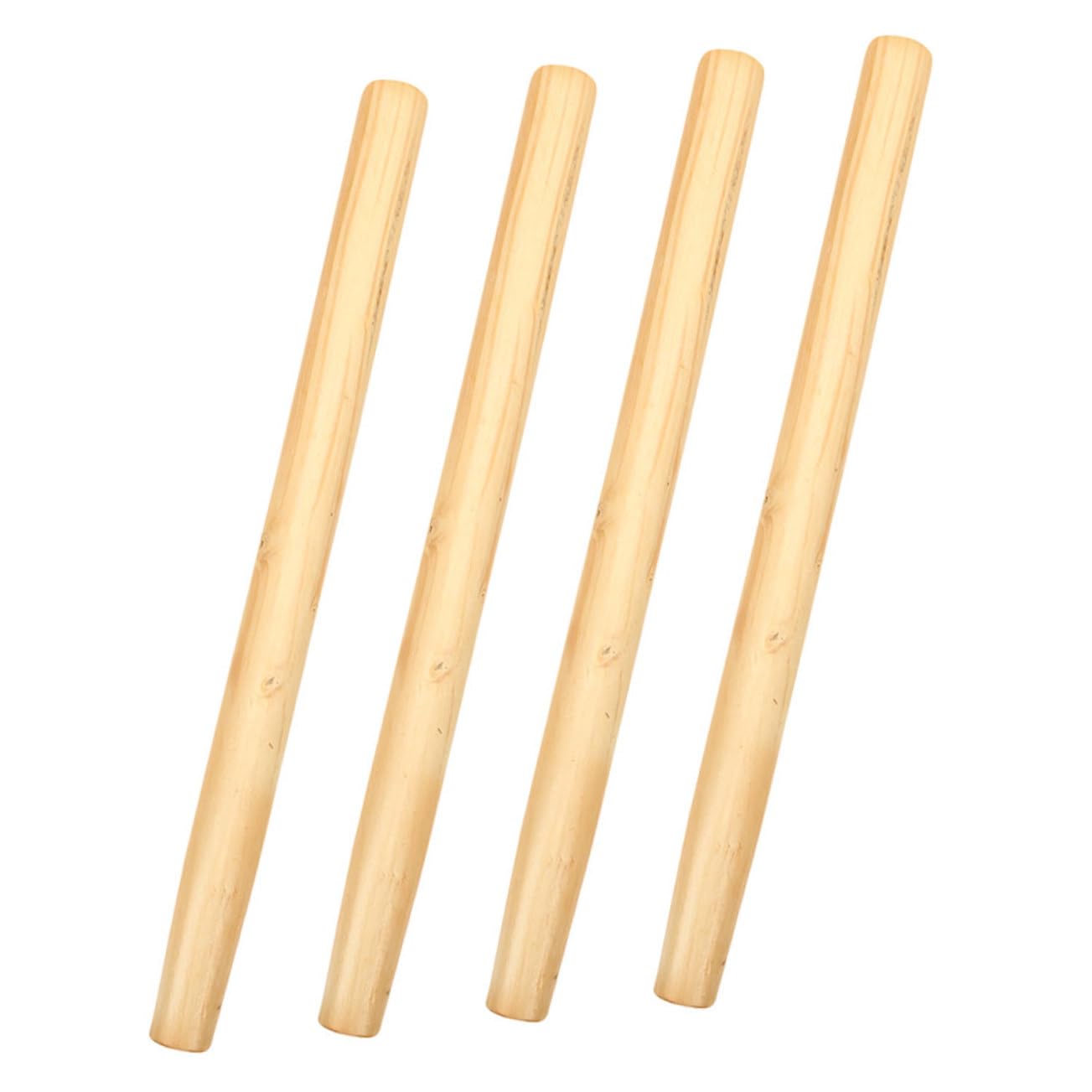 ifundom Manici in Legno per Attrezzi da Giardino 4 Pezzi Beige, Sostituzione Manico Comodo per Attrezzi Manuali, per Carpenteria e Industria