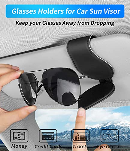 image for Generic Custom-Fit for Jaguar Sunglasses Holder. Magnetic Leather Glas