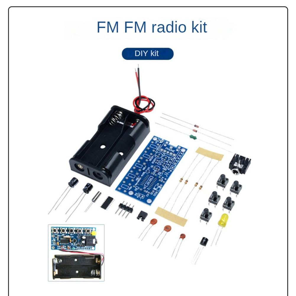 Kit électronique DIY Radio FM RDA5807 - Plage 76-108 MHz, Alimentation 1.8V-3.6V - Module à Souder Pour Amateur