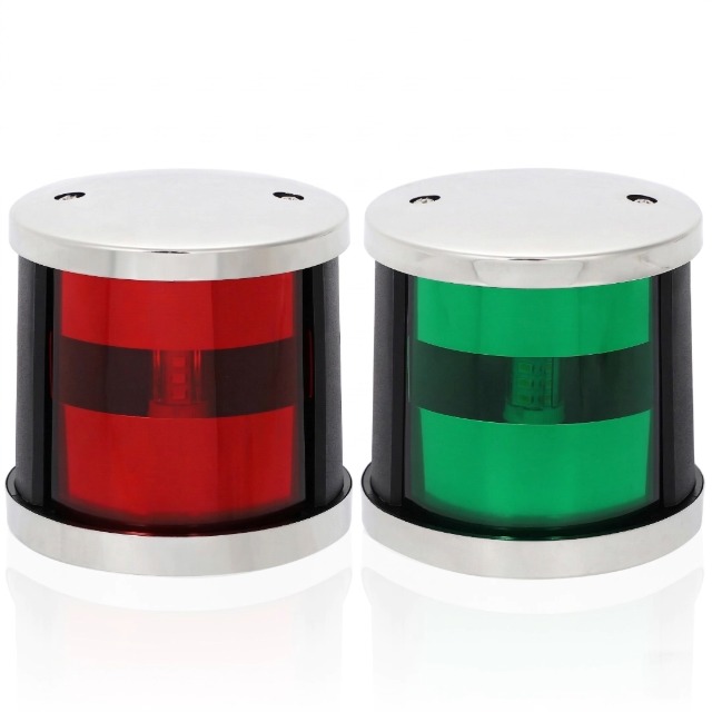 Amazon.co.jp: 航海灯 LED 12V 24V 兼用 左右セット 左舷灯 右舷灯 船