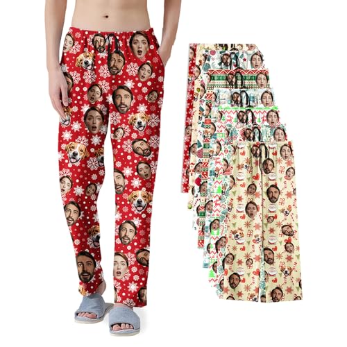 Personalized Pajama Pants With Face Funny Custom Pajama Pants For Men woman Personalized Pj Pants Custom Pajama