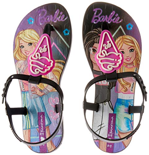 Slide Ipanema Barbie Candy Meninas S: Preto/G: Preto/Rosa 26/27