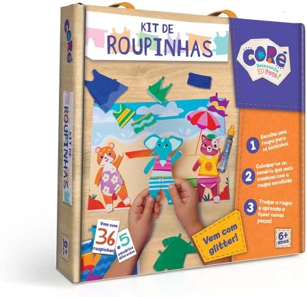 Toyster - Coleção Fazendo Arte: Kit de roupinhas - Kit de Atividades - Coré