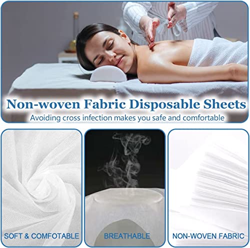 Image of Hospital Sheets, Luriseminger Non-Woven Disposable Sheets for Massage Table for Beauty Salon, SPA Club, Hospital, Hotels, Tattoo Club, Massage Table (5)