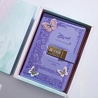 Amazon.co.jp: QQZSG 日記帳 鍵付き パスワード B6 鍵付き日記帳