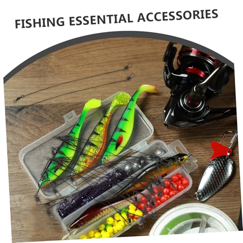 KOMBIUDA 50pcs Steel Fishing Leaders Swivel Snap para Pesca miniatura 3