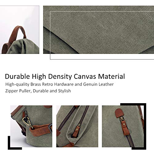 Kl928 Canvas Vintage Backpack – Large Casual Daypack Outdoor Travel Rucksack Hiking Backpacks For Men Women #TOP2