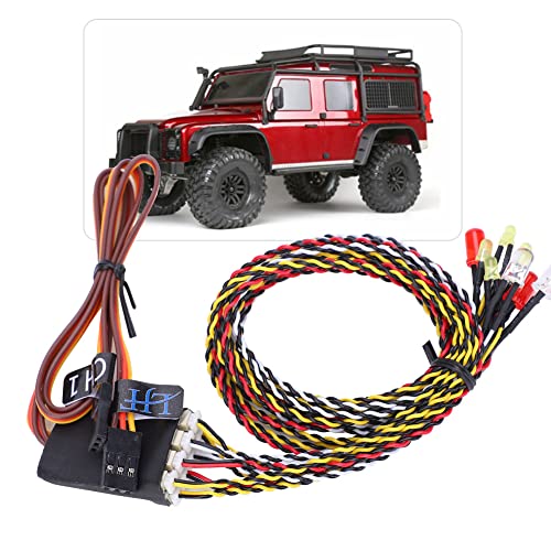 VGEBY Light Kit RC 8LED Light Kit Modellzubehör Kompatibel mit SCX10/TRX4/D90 1/10 1/8 RC Crawler Car