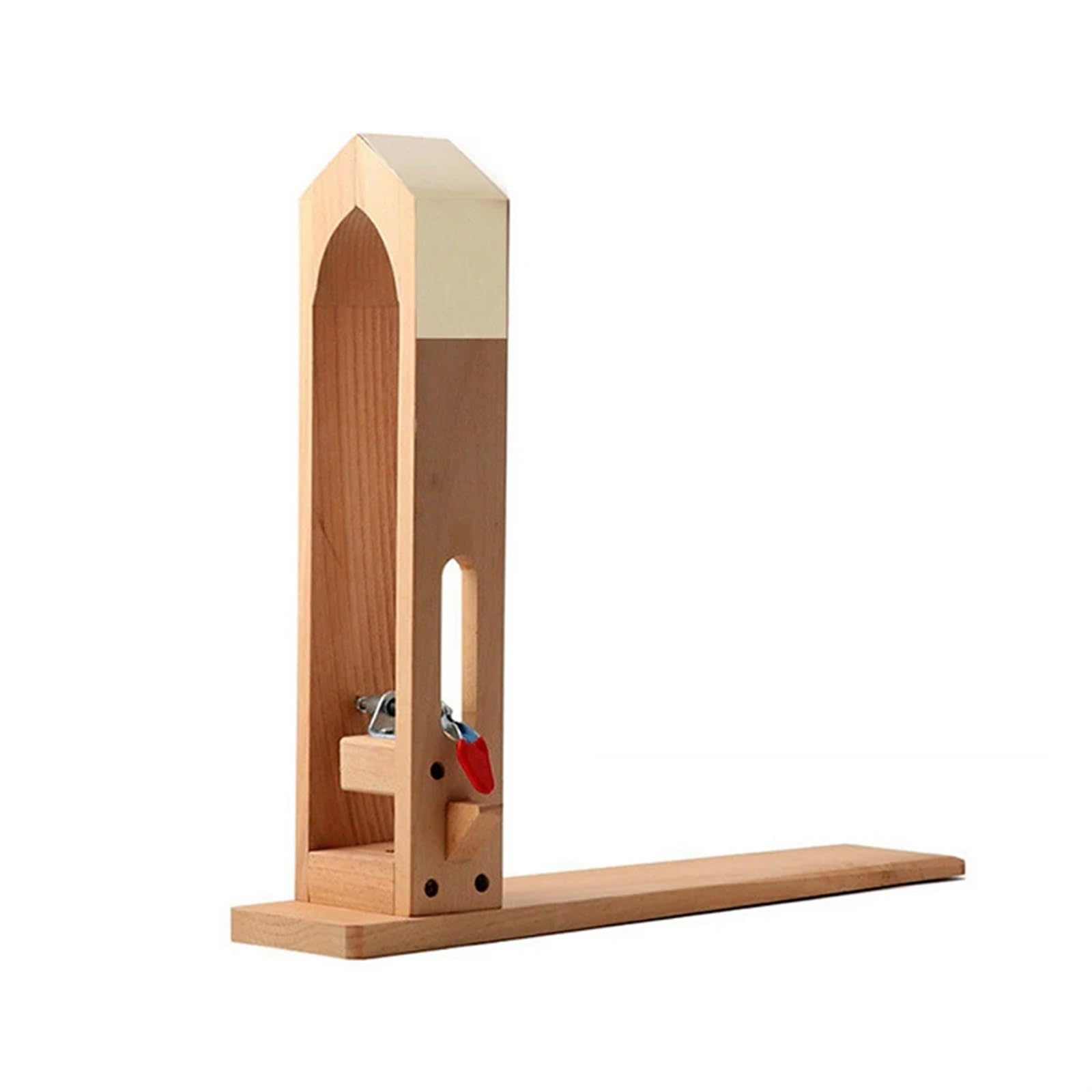 Hand Sewing Wooden Clip Leather Stitching Pony Hand Horse Table Desktop DIY Sewing Clamp Craft Working Tools 180° Adjustable Beech Wood(Type B)