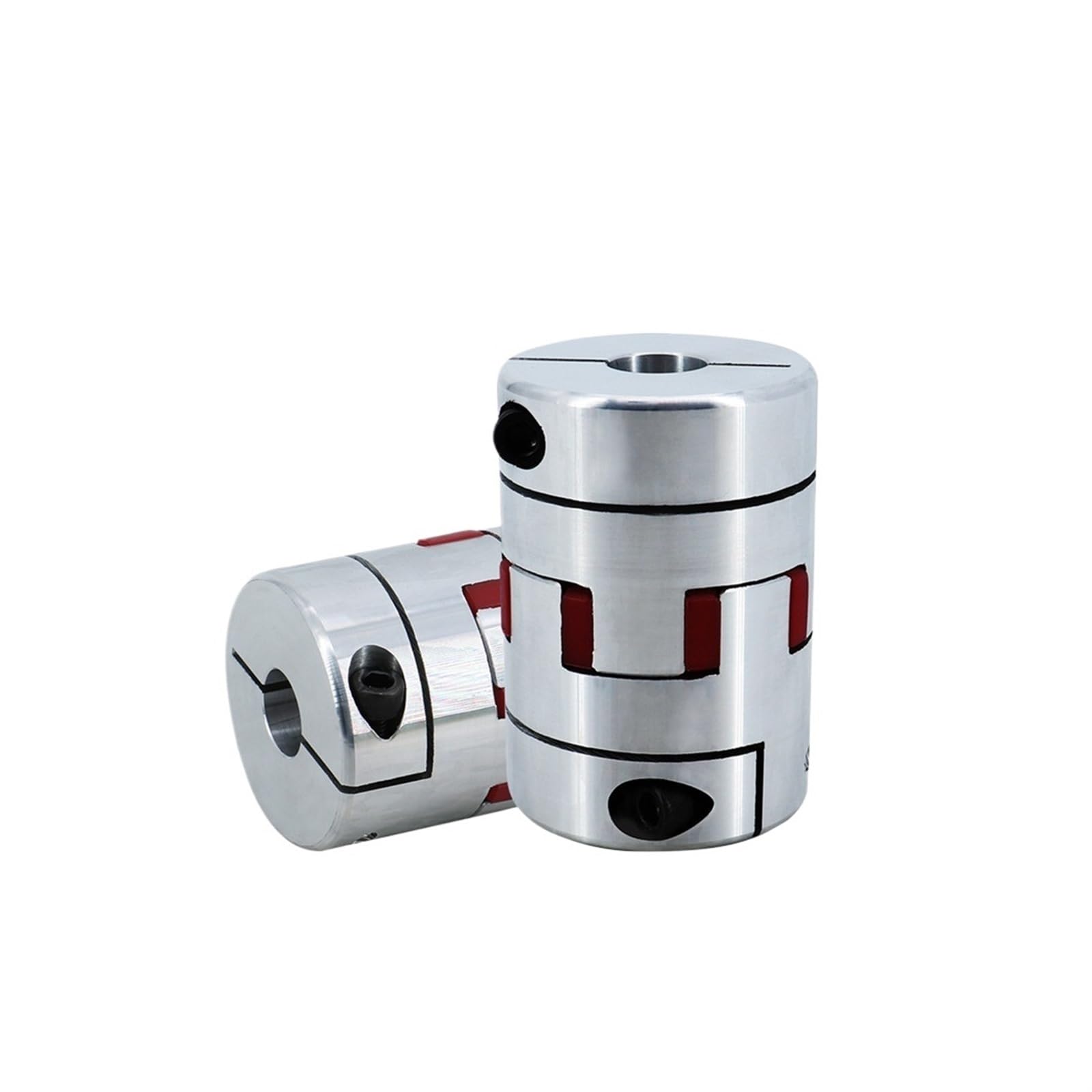 2pcs/lot Flexible Jaw Spider Plum Coupling Shaft Coupler D40 L65mm 14/17mm with a Keyway 5mm at one end(14-14(5mm Keyway))