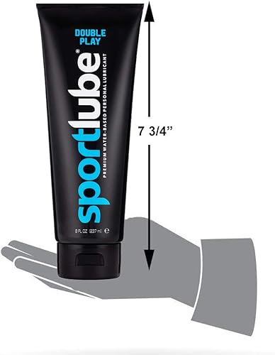 Miniatura 3 de Double Play - Lubricante personal a base de agua de alta calidad, tubo de 8 onzas, lubricante sexual íntimo para hombres, mujeres y parejas,