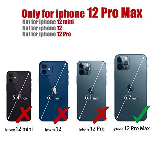 Japezop Iphone 12 Pro Max Case, Iphone 12 Pro Max Case Wallet With [Rfid Blocking] Card Holder Kickstand Magnetic,Leather Flip Wallet Case For Iphone 12 Pro Max 6.7 Inch (Coffee) #TOP2