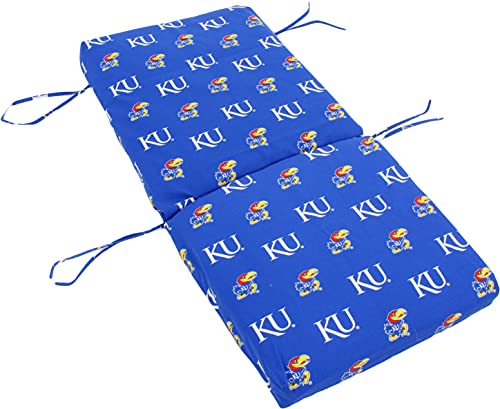 Image of College Covers Everything Comfy Kansas Jayhawks 2 Piece Chair Cushion
