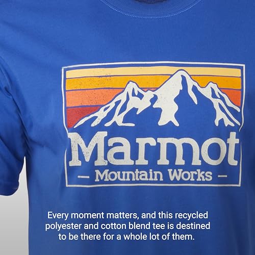 MARMOT Men's MMW Gradient Short-Sleeve Tee - Screen Printed Graphic on Soft, Breathable, Eco-Friendly Cotton/Poly Blend3