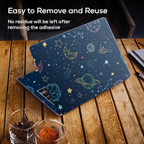 Image of Full Body Laptop Skin Bubble-Free| Laminated| Removable| HD Quality Sticker for Laptops Upto 15.6 Inches Compatible with Hp /Dell /Acer /Lenovo /Asus etc.(Space-215)