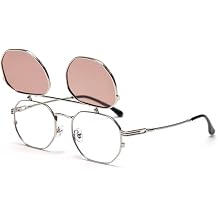 Metal Flip Up Sunglasses Polarized UV400 Square Optical Glasses Frame Summer