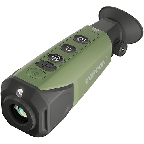 TOPDON TS004 Thermal Imaging Monocular, 320 x 240 TISR 256 x 192 IR Resolution, Supported Wireless Connection, 13mm 50Hz Thermal Night Vision with 11h Battery Life, IP67 Monocular for Hunting