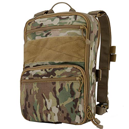 Gocheer Taktischer Rucksack mit Variabler Kapazität Leichte MOLLE-Angriffstasche, Militärrucksack, Abenteuer, Wandern, Camping, Klettern