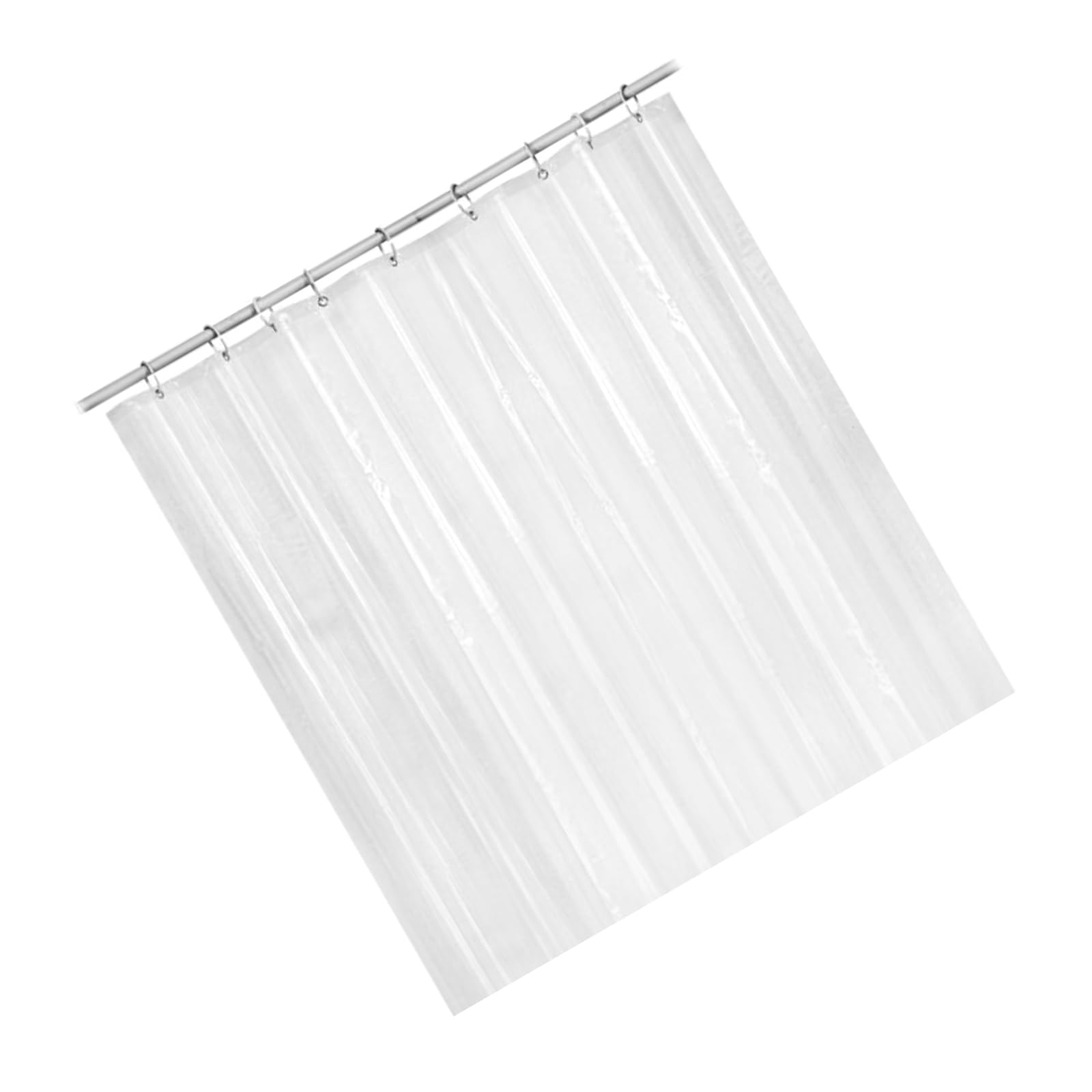Tsophreniq Multicolor Clear Shower Curtain With Hanging Hook Multipurpose Bathroom Divider And Splash Guard Curtain Home Decoration Supply Peva Waterproof Shower