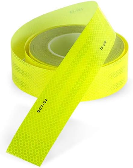 DOT-C2 Yellow Reflective Tape 2'' × 20', Reflector Conspicuity Tape Stickers High Intensity Waterproof