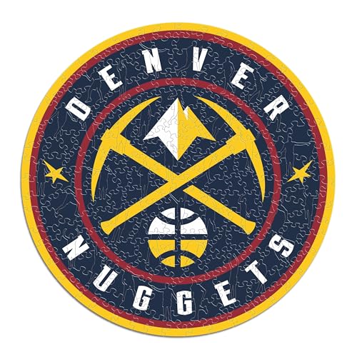 Iconic Puzzles - Denver Nuggets, Logo, Wooden Puzzle officially licensed NBA, 100% sustainable, size S, 150 Pcs - Image 3