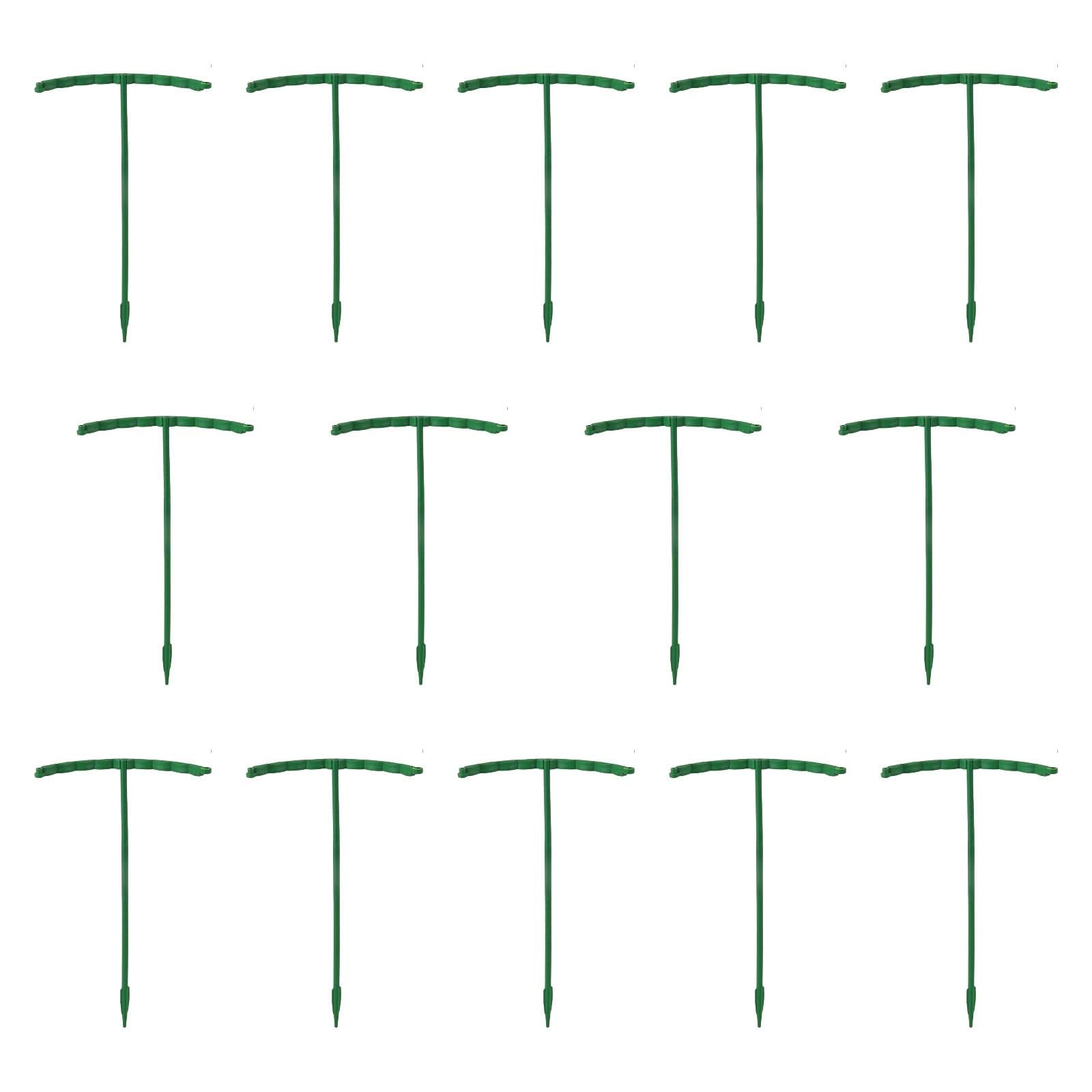 ATORSE 14 picchetti di supporto per piante da giardino, bonsai, piccoli bastoncini semicircolari da esterno, 14 x 24 cm, per cortile, giardino e vita all'aperto, forniture per giardinaggio, cura delle