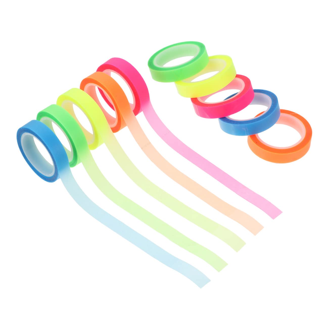 4 Sets Kostengünstiges Neon-klebeband Fluoreszierende Highlight-lesebänder Buchanhänger Für Jungen Und Mädchen Sichere Verwendung 20 Rollen * 4