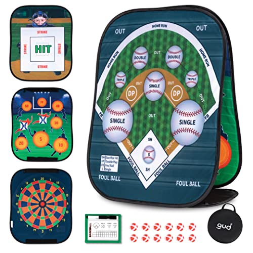 kids baseball target - GUD Baseball, Football & Darts Games, Baseball Sports Gifts for Kids Teens Adults, Baseball Target Baseball Party Toy Game, Tailgating Indoor Outdoor Fun Games