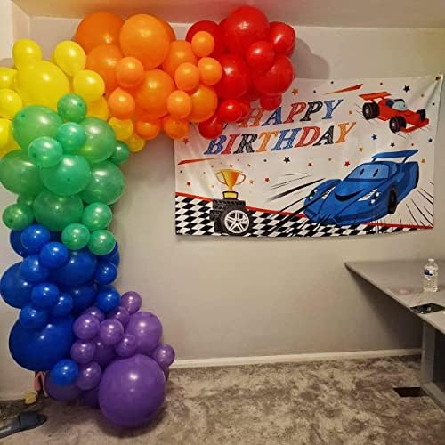 Jwssor 114pcs Colorful Balloon Arch Kit,10 inch Rainbow Balloons,Colorful Balloon Garland Kit for Birthday Wedding Anniversary