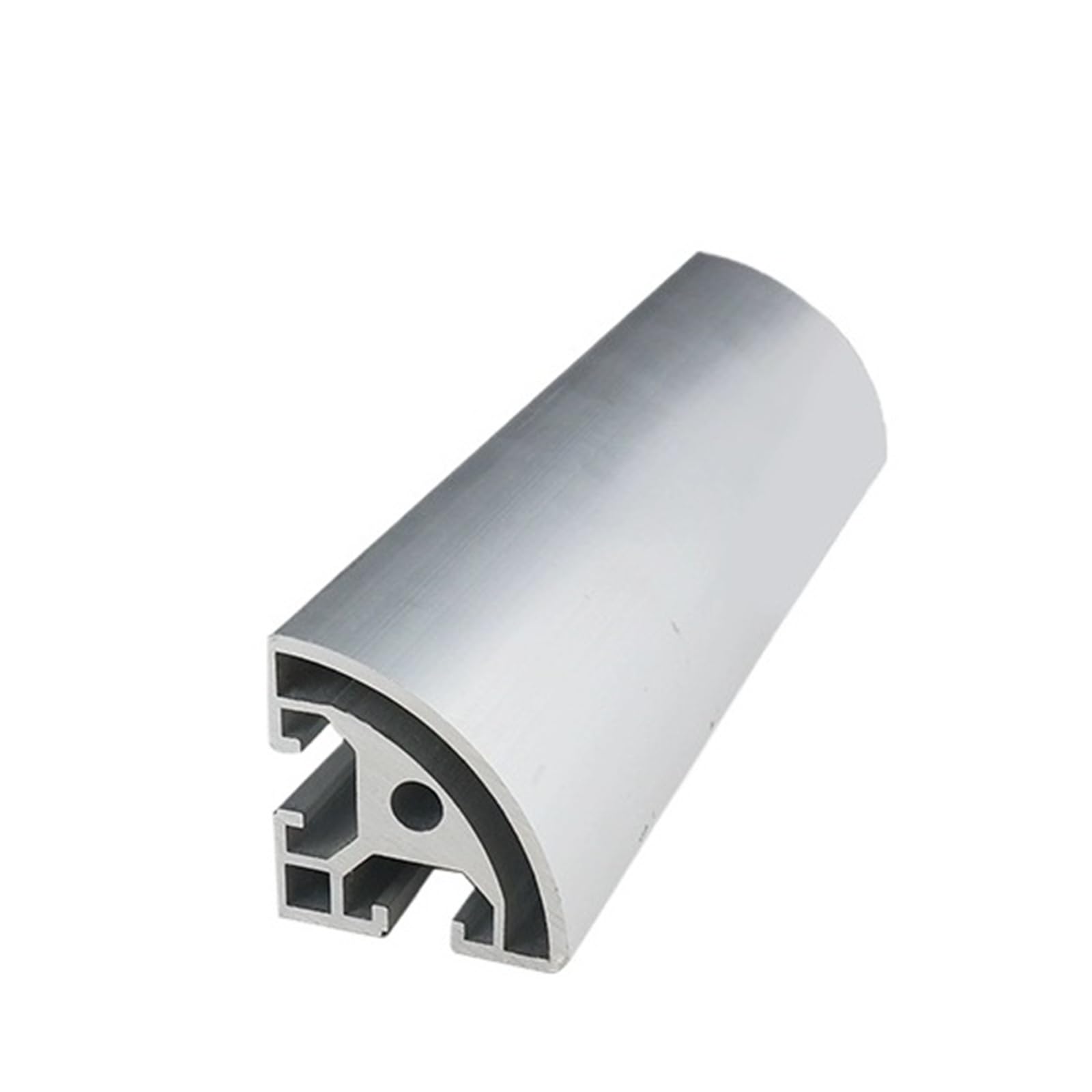Perfil de extrusión de aluminio plateado 4040R, estándar europeo, ranura de 8,2 mm, riel de arco de 40 x 40 mm, for estanterías industriales, marcos de bricolaje Marco(650mm)