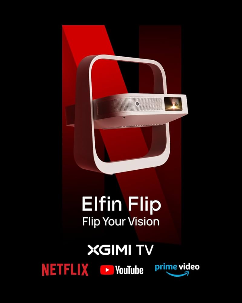 XGIMI Elfin Flip, 1080P FHD Resolution, DLP Projector, Licensed