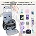 Universal Waxing Kit Carry Bag Compatible with Tress Wellness - Portable Organizer for Wax Warmer, Wax Beans, Pre & After Wax Sprays, and Accessories - Only Bag (Elegant Grey)
