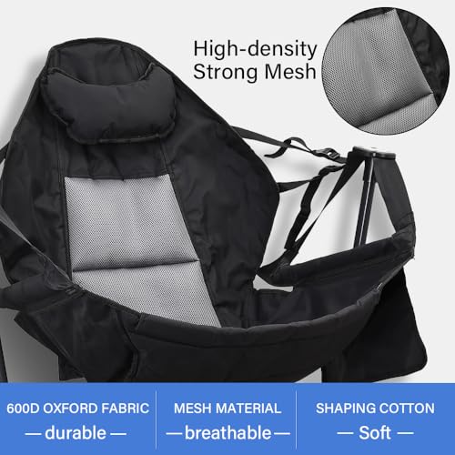 outdoor basic Silla Plegable Ajustable para Camping con Reposapiés - Butaco portátil de gravedad cero para playa, césped, picnic, pesca y excursiones, soporta 600 lbs miniatura 4