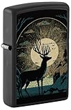 Zippo Sturmfeuerzeug - Surreal Deer, Black Matte, Color Image - Nachfüllbar - Wiederverwendbar - Windfestes Design - Geschenkbox - Made in USA