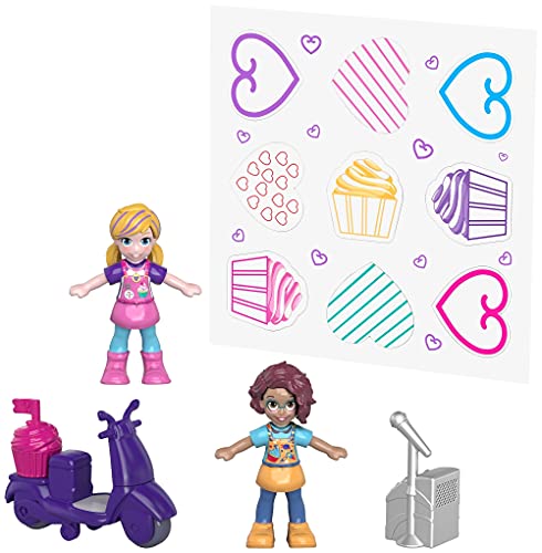 Polly Pocket FRY36 - World Cafe Schatulle, zum Spielen und Mitnehmen, Spielzeug ab 4 Jahren - Exklusiv bei Amazon – Bild 7